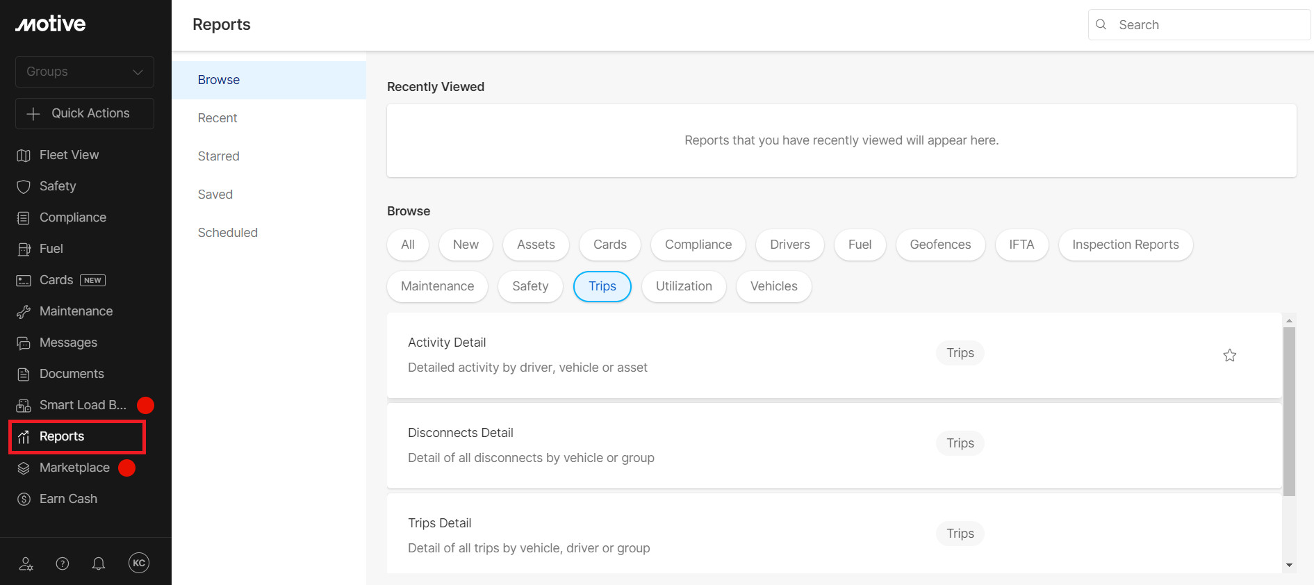 How to view and download Disconnects Detail Report Motive Help Center