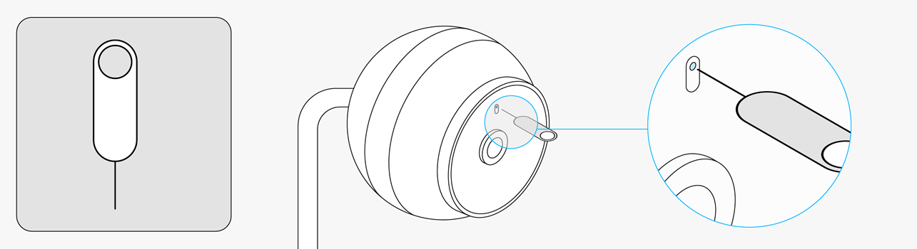 Nest hello 2024 pinhole button