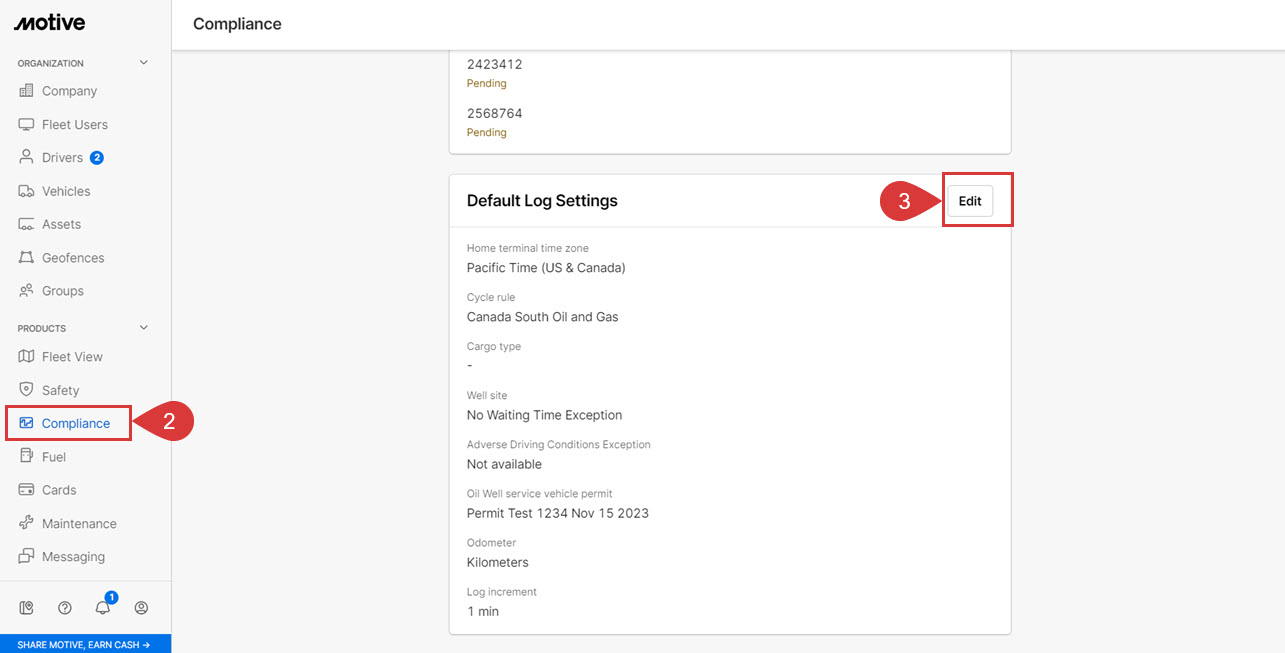 How to change log increment in Fleet Dashboard Motive Help Center