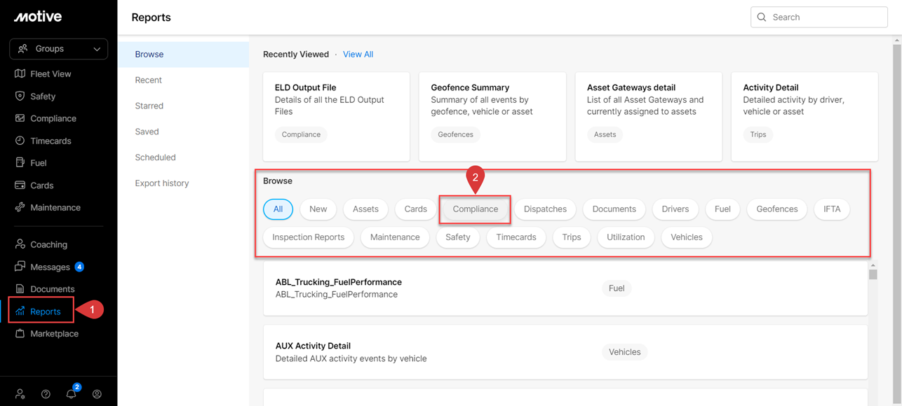 How to view and download the ELD Output File Report – Motive Help Center