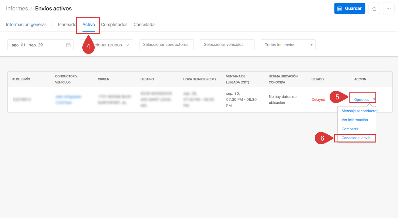 How to cancel a dispatch from Fleet Dashboard Spanish img 2.png