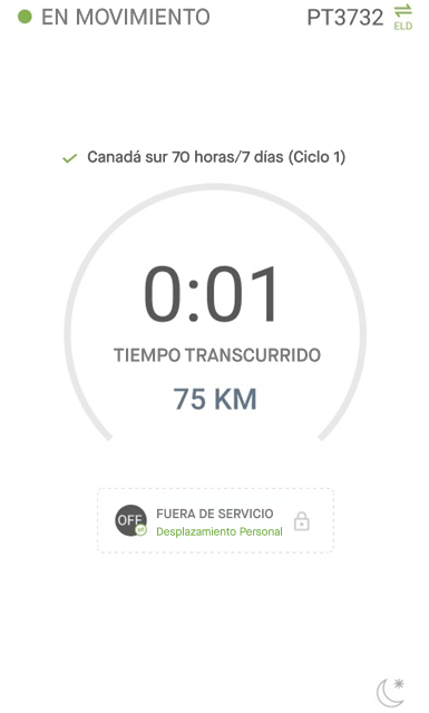 8 SC How to use Personal Conveyance from Driver App - Personal conveyance limit for drivers operating in Canada - Step 1 - Copy.png