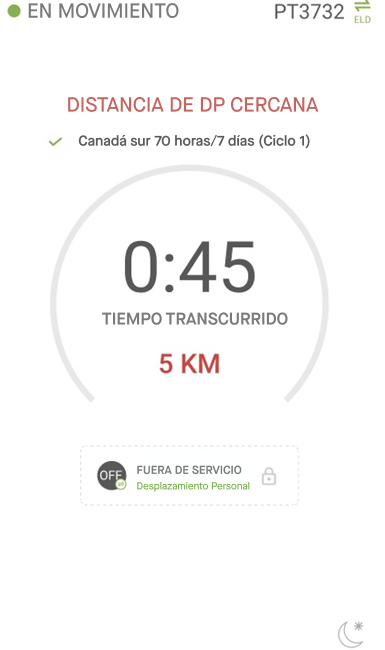 9 SC How to use Personal Conveyance from Driver App - Personal conveyance limit for drivers operating in Canada - Step 2.png