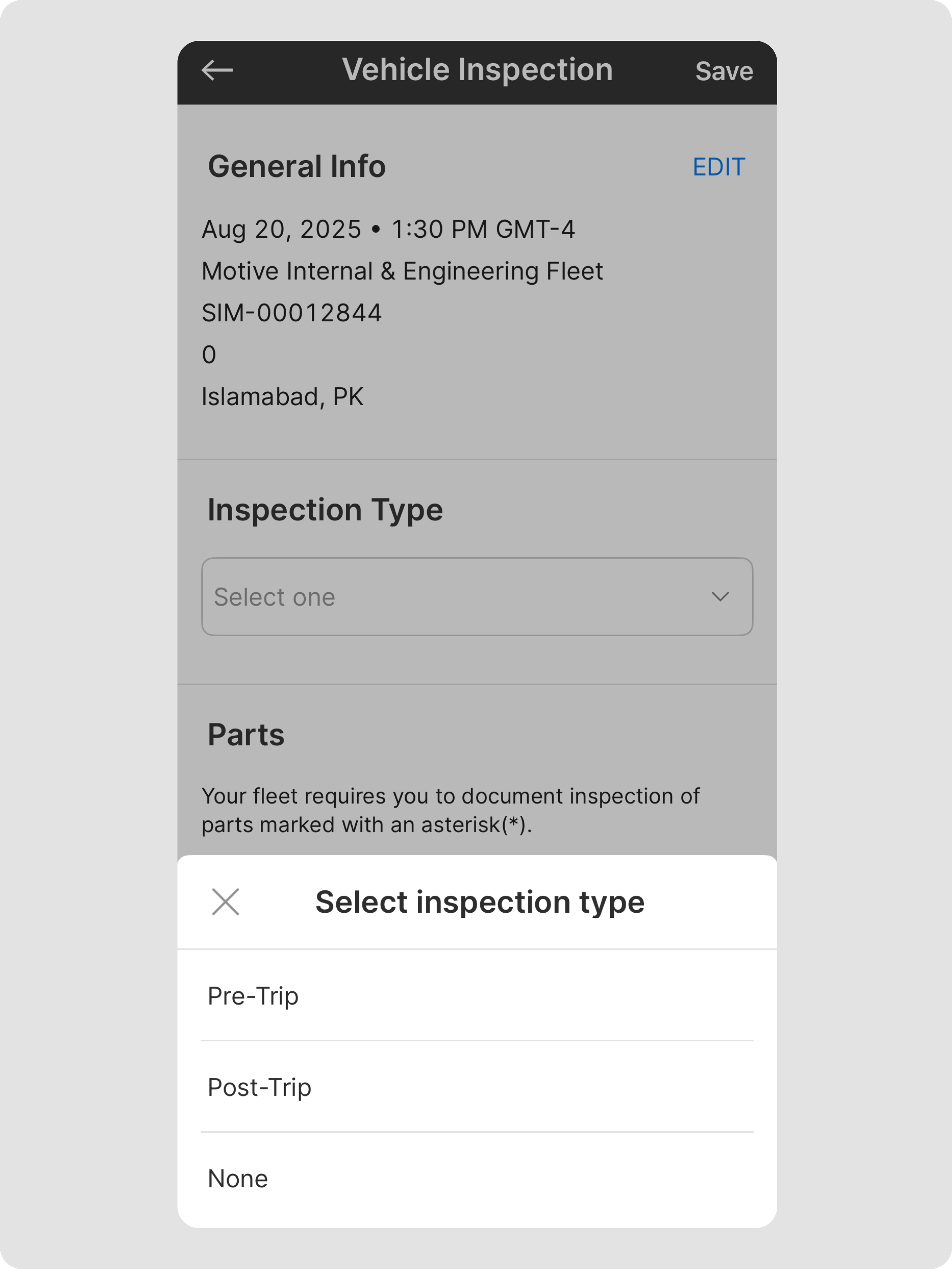 Inspection Forms – Motive Help Center