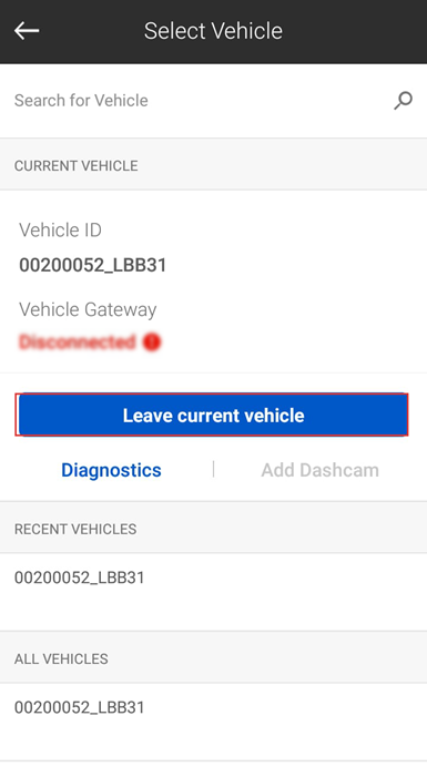 How to leave the vehicle and disconnect from the Vehicle Gateway ...